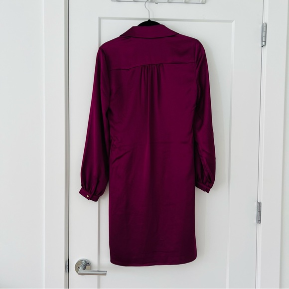 NWOT TRINA TURK Anne Front Twist Dress BERRY IN LOVE, Size 4 - Picture 2 of 7